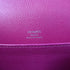 HERMES PHW Mini Roulis Shoulder Bag Evercolor Leather Rose Pourpre