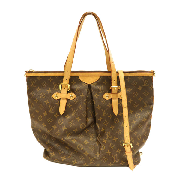 LOUIS VUITTON LV GHW Palermo GM 2 Way Shoulder Bag Handbag M51221 Monogram Brown