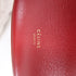 CELINE GHW Clasp Bucket Shoulder Bag Calfskin Leather Red