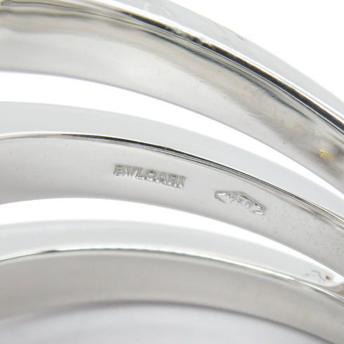 BVLGARI Lucia Diamond Ring 18KWG White Gold Used US#7.5 BVLGARI#55