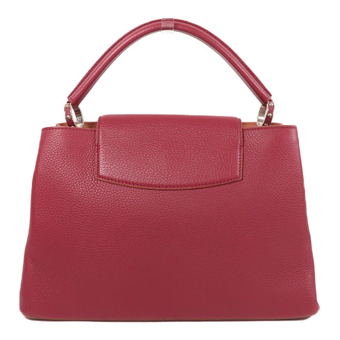 LOUIS VUITTON LV SHW Capucines Shoulder Bag M25128 Taurillon Red