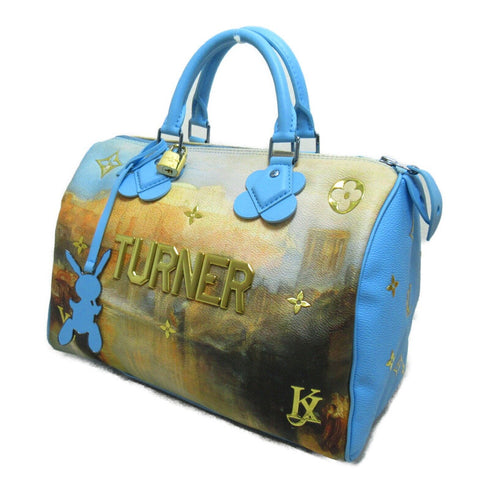 LOUIS VUITTON LV Turner Speedy 30 Handbag M43306 Masters Collection Blue Brown