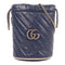 GUCCI GG SHW GG Marmont Bucket Chain Shoulder Bag 573817 Calfskin Leather