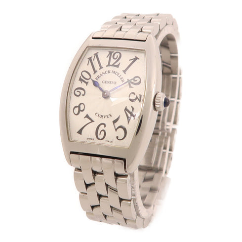 FRANCK MULLER Cintree Curvex 1752 Quartz Watch Stainless Steel White