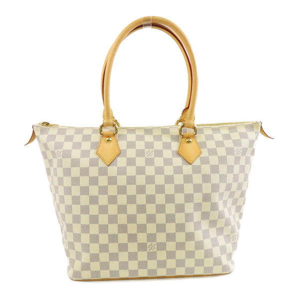 LOUIS VUITTON LV GHW Saleya MM Shoulder Tote Bag Handbag N51185 Damier Azur