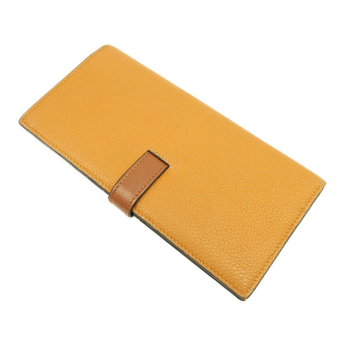 LOEWE SHW Long Wallet Calfskin Leather Brown