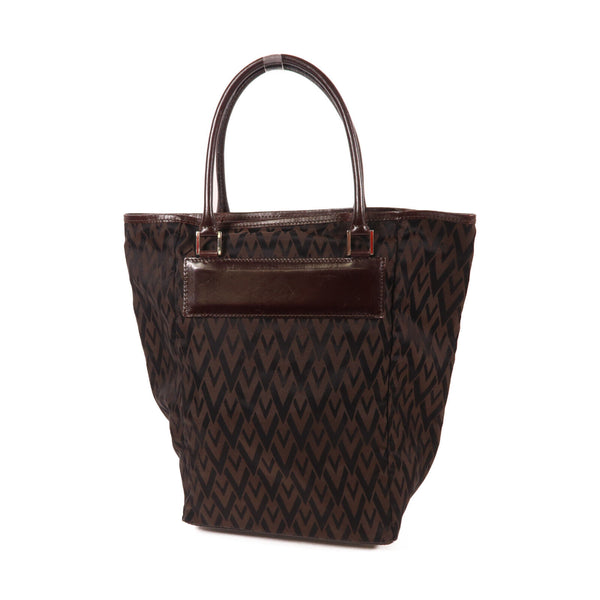 Valentino SHW Tote Bag Canvas Brown