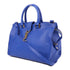 SAINT LAURENT YSL GHW 2 Way Shoulder Bag Handbag Lambskin Leather Blue