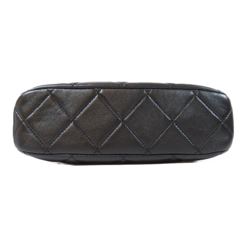 CHANEL Quilted CC GHW Chain Shoulder Bag AS4174 Lambskin Leather Black