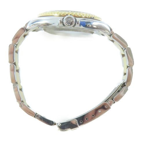 ROLEX Yacht Master Automatic Watch 168623 18K Yellow Gold Stainless Steel White