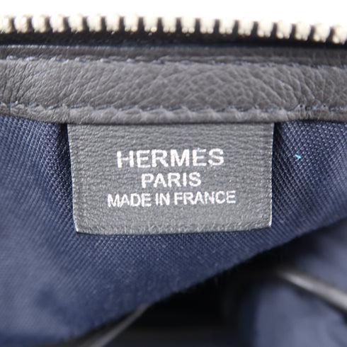 HERMES PHW Cityslide Shoulder Bag 070330CB Leather Black