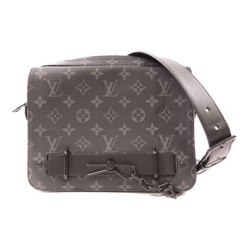 LOUIS VUITTON LV Steamer Shoulder Bag M45585 Monogram Eclipse Black