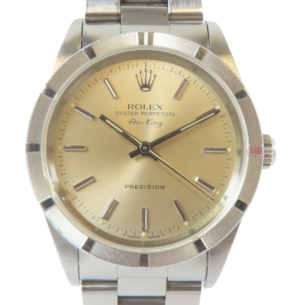 ROLEX Air King Automatic Wristwatch 14010/96 Stainless Steel #19cm