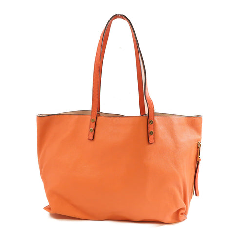 Chloe GHW Shoulder Tote Bag Calfskin Leather