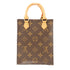 LOUIS VUITTON LV Petit Sac Plat 2 Way Shoulder Bag Handbag M69442 Monogram Brown v2