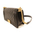 CHANEL CC GHW Boy 25 Chain Shoulder Bag Lambskin Leather Black