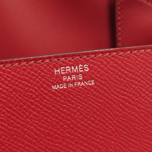HERMES PHW Della Cavalleria Mini Bag Shoulder Bag Epsom K1 Rouge Grenat Red