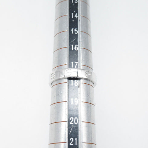 CARTIER Love Wedding Ring 18K White Gold Cartier#58 JP#17.5 US#8.25