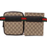 GUCCI GG SHW GG Waist Bag 450956 Coated Canvas Brown/Black
