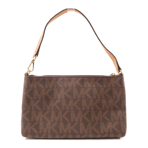 Michael Kors GHW Handbag Coated Canvas Brown