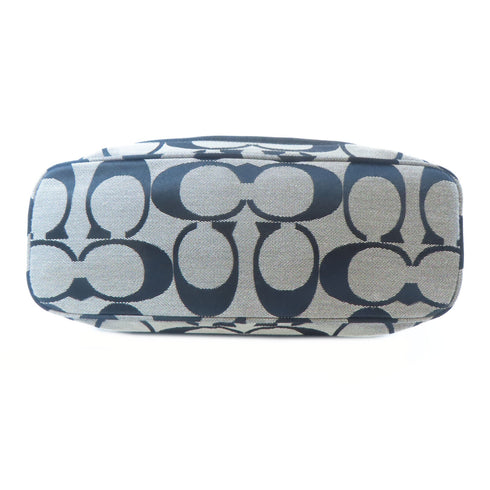 COACH SHW Shoulder Bag F15197 Canvas Grey/Black