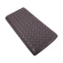 BOTTEGA VENETA BV Bifold Long Wallet Intrecciato Leather Brown