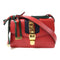 GUCCI GG GHW Sylvie Shoulder Bag 421882 Leather Red