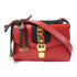 GUCCI GG GHW Sylvie Shoulder Bag 421882 Leather Red