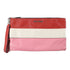 Miu Miu SHW Vitello Soft Clutch RP0409 Lambskin Leather Red/White/Pink
