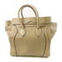 CELINE Luggage Handbag Calfskin Leather Beige