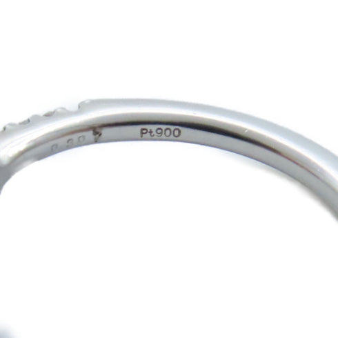 JEWELRY Diamond Ring 0.307/0.17ct 3.0g PT900 Platinum US#4.5 Silver