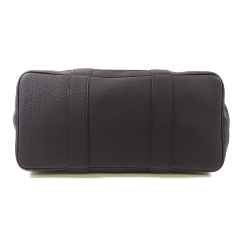 HERMES PHW Garden Party PM Tote Bag Canvas/Leather 89 Noir