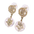 CHANEL CC GHW CC Earrings A19K Metal Rhinestones PVC Gold Tone Color