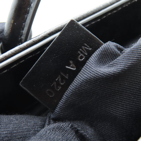 GIVENCHY SHW Antigona Lock 2 Way Shoulder Handbag Calfskin Leather Black