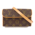 LOUIS VUITTON LV GHW Pochette Florentine Waist Bag M51855 Monogram Brown