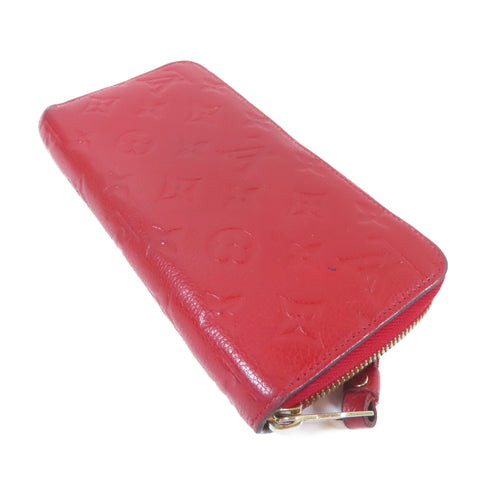 LOUIS VUITTON LV GHW Long Round Wallet M60169 Monogram Empreinte Red
