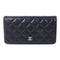 CHANEL CC SHW Long Wallet Lambskin Leather