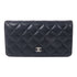 CHANEL CC SHW Long Wallet Lambskin Leather