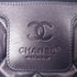 CHANEL Quilted CC SHW Coco Cocoon Hand Bag Calfskin Leather Navy/Red