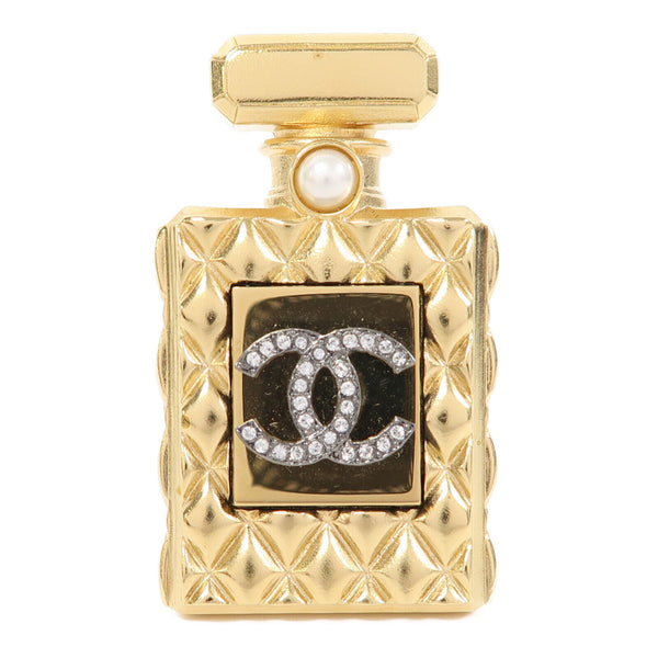 CHANEL CC Brooch Metal Gold v3