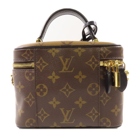 LOUIS VUITTON LV GHW Vanity PM 2 Way Shoulder Bag M45165 Monogram Reverse Brown v1