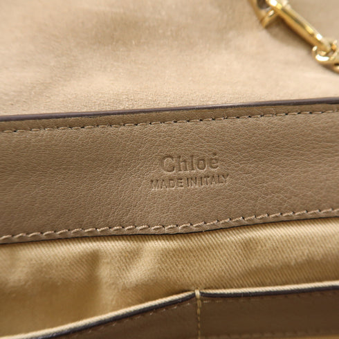 Chloe GHW Faye Bag 2 Way Shoulder Bag Grey