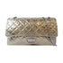 CHANEL Quilted CC SHW Jumbo 2.55 Chain Shoulder Calfskin Leather Metallic Gold