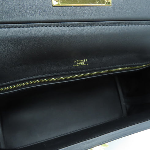 Hermes GHW 24/24 29cm Shoulder Handbag Noir 7093 TEST