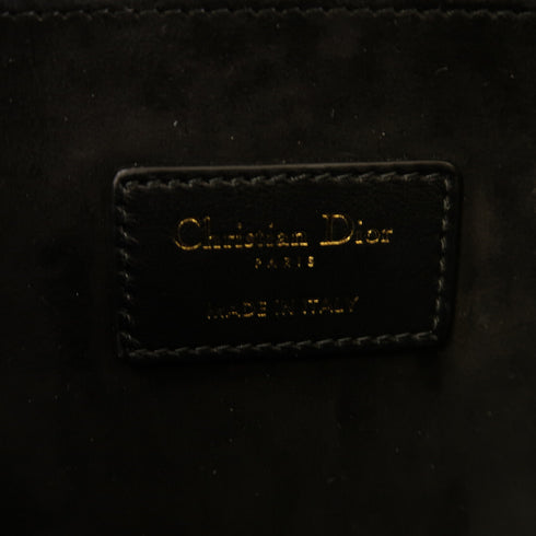 Christian Dior CD GHW Medium Book Tote 2 Way Shoulder Bag Handbag Calfskin Black