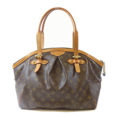 LOUIS VUITTON LV GHW Tivoli GM Shoulder Handbag M40144 Monogram Brown v2