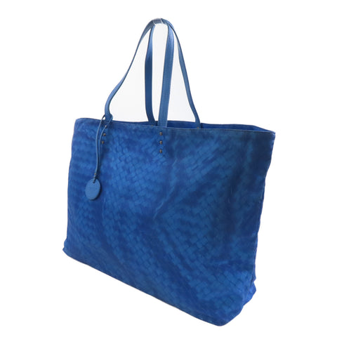 BOTTEGA VENETA BV SHW Tote Bag Nylon Blue