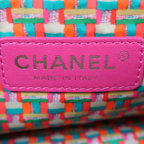 CHANEL Quilted CC SHW Chain Shoulder Bag PVC Pink