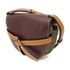 LOEWE GHW Gate Shoulder Bag Calfskin Leather Dark Purple/Brown