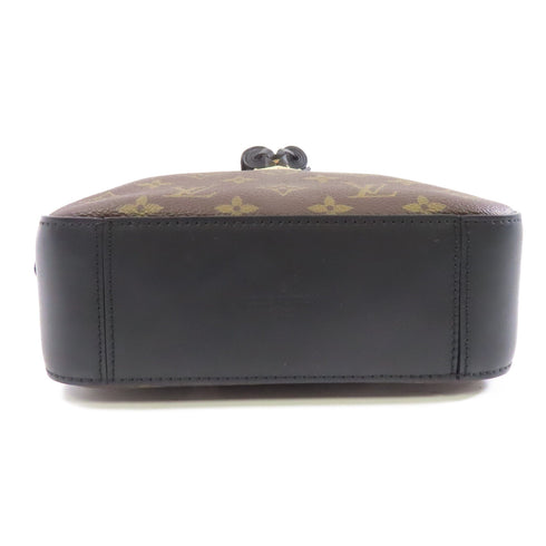 LOUIS VUITTON LV GHW Saintonge 2 Way Shoulder Bag M43555 Monogram Brown Black